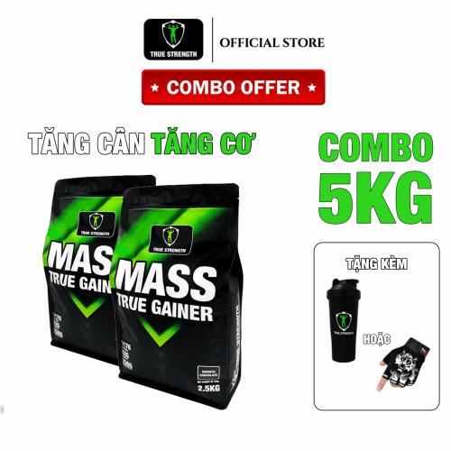 [FREE SHIP] Mass True Gainer - Tăng Cân Tăng Cơ - Loại 5kg - Kèm Quà Tặng