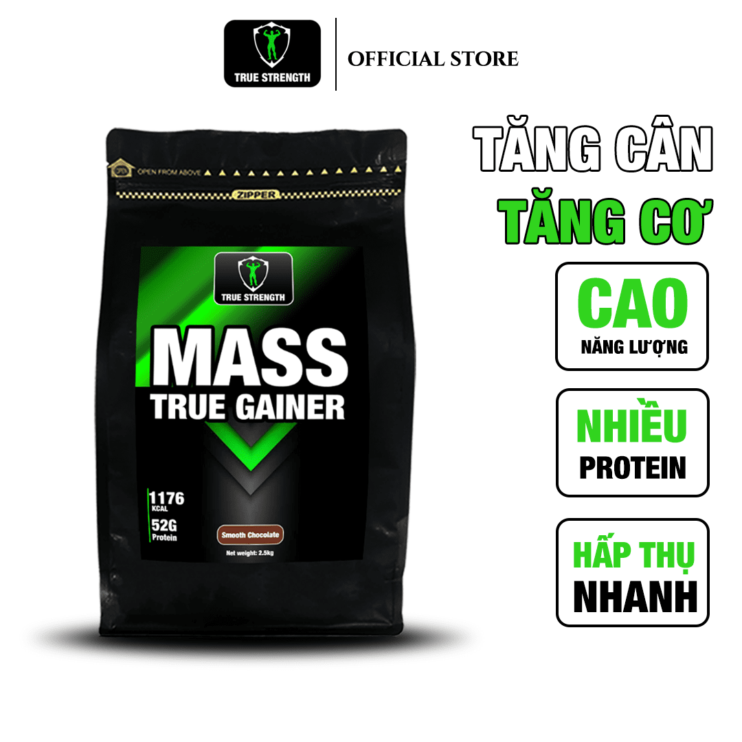 Mass True Gainer - Tăng Cân Tăng Cơ - Loại 2.5kg 