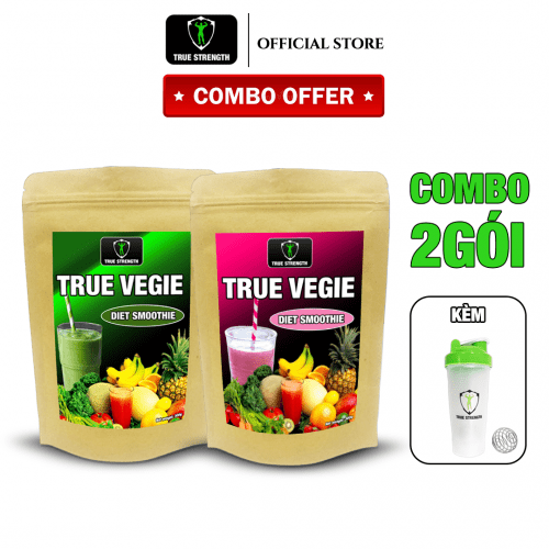 [COMBO] 2 gói bột rau củ quả True Vegie - Giảm cân/ Bổ sung rau - 60 lần dùng